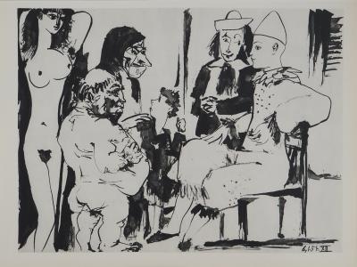 Pablo PICASSO : Comédie Humaine, Le cirque sensuel, Héliogravure 2