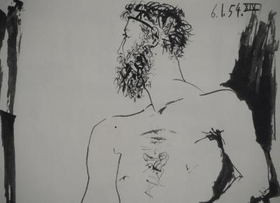 Pablo PICASSO : Comédie Humaine, Le cirque sensuel, Héliogravure 2