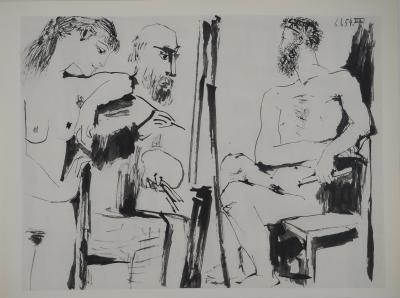 Pablo PICASSO : Comédie Humaine, Le cirque sensuel, Héliogravure 2