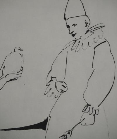 Pablo PICASSO : Comédie Humaine, Le cadeau de la jeune fille à Arlequin, Héliogravure 2