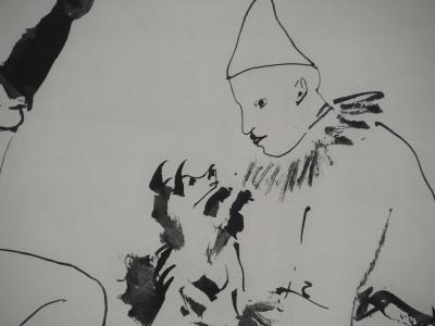 Pablo PICASSO : Comédie Humaine, Le cadeau de la jeune fille à Arlequin, Héliogravure 2