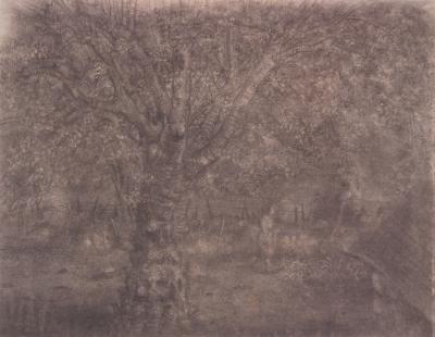 Gérard BARTHELEMY : Paysage avec petite fille, Héliogravure 2