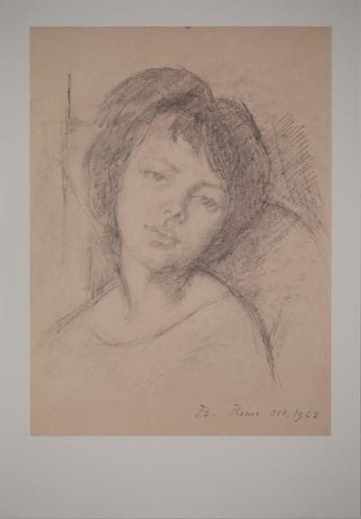 BALTHUS : Portrait d’une jeune fille, Héliogravure signée 2