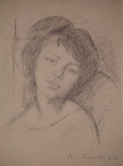 BALTHUS : Portrait d’une jeune fille, Héliogravure signée 2
