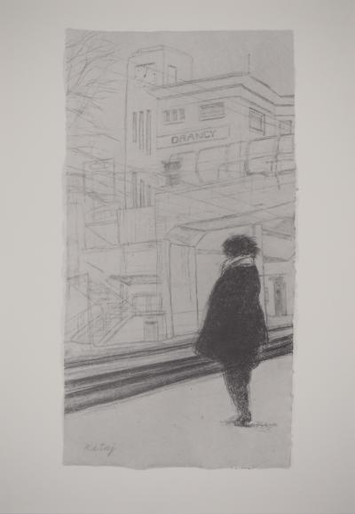 Ronald KITAJ : Souvenir, Anne à Drancy, Héliogravure signée dans la planche 2
