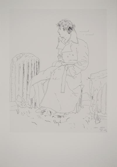 David HOCKNEY: Portrait of Grégory, Heliogravure 2