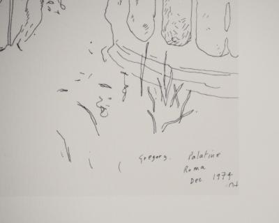 David HOCKNEY: Portrait of Grégory, Heliogravure 2