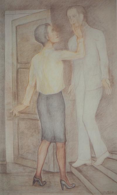 Pierre KLOSSOWSKI : Roberta et Vittorio, Héliogravure signée 2