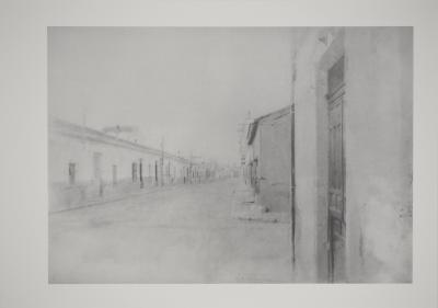 Antonio LOPEZ-GARCIA : Espagne, Rue à Tomelloso, Héliogravure signée 2