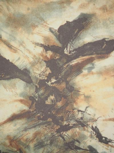 ZAO Wou-Ki : Paysage abstrait, Héliogravure signée 2