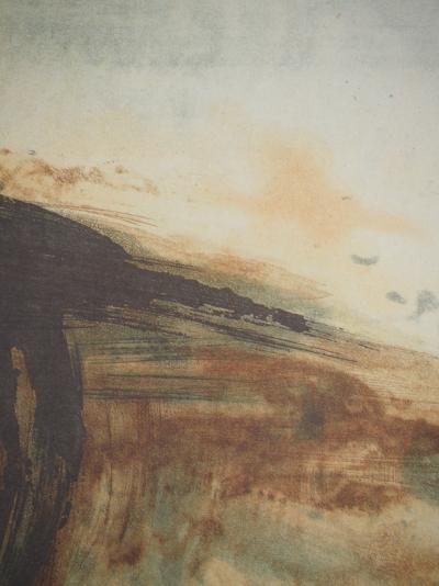 ZAO Wou-Ki : Paysage abstrait, Héliogravure signée 2