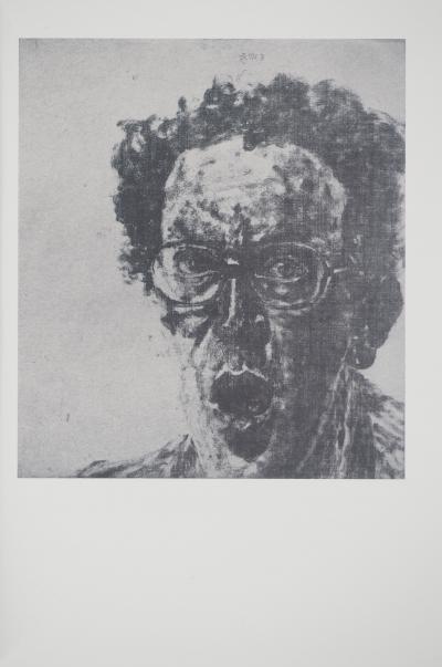 Avigdor ARIKHA: Astonished self-portrait, Heliogravure 2