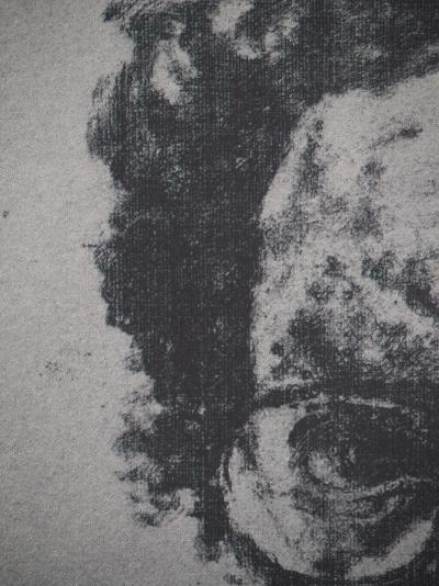 Avigdor ARIKHA: Astonished self-portrait, Heliogravure 2