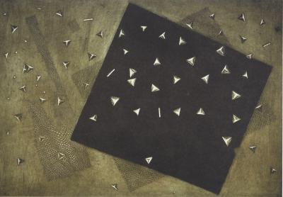 Arthur Luiz PIZA : Carré stellaire, Héliogravure signée 2
