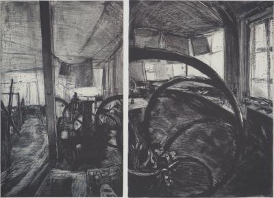 Pierre COLLIN : L’atelier de gravures, Héliogravure 2