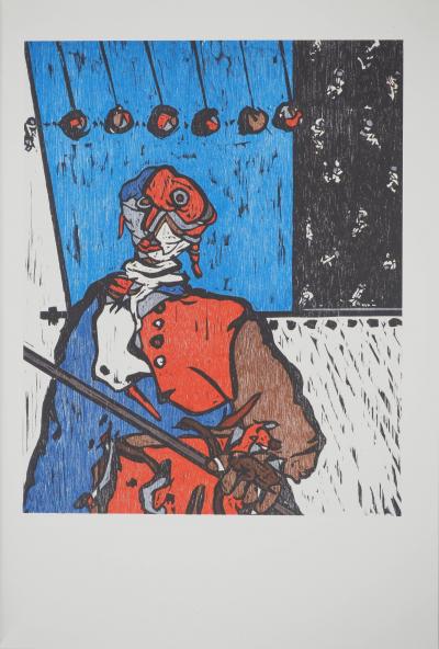 José SAN MARTIN : Le guetteur, Héliogravure 2