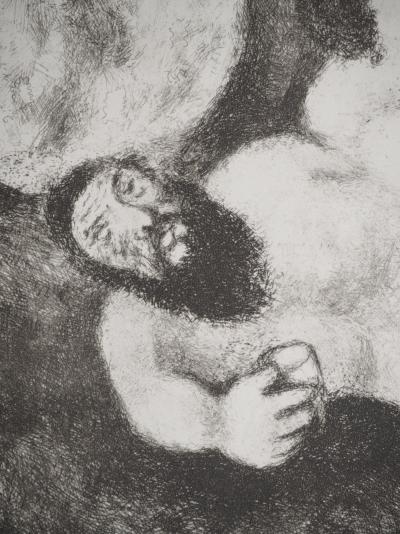 Marc CHAGALL : Les filles de Lot enivrant leur père, Héliogravure originale 2