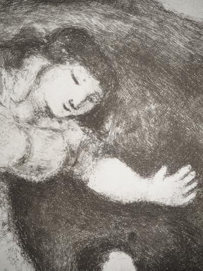Marc CHAGALL : Les filles de Lot enivrant leur père, Héliogravure originale 2