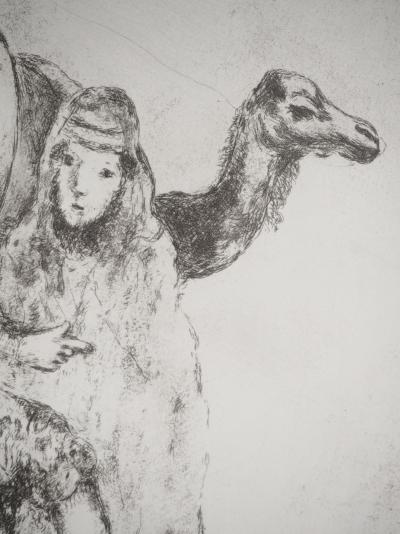 Marc CHAGALL : Abraham pleurant Sara, Héliogravure originale signée 2