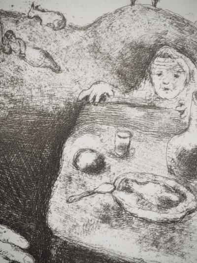 Marc CHAGALL : Isaac bénit Jacob, Héliogravure originale 2