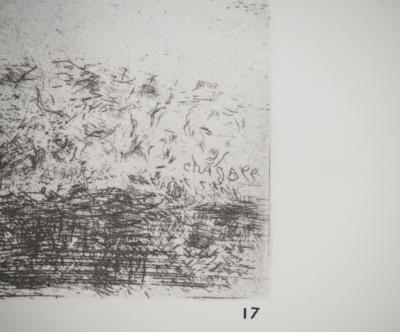Marc CHAGALL : Monument du sépulcre de Rachel, Héliogravure originale signée 2