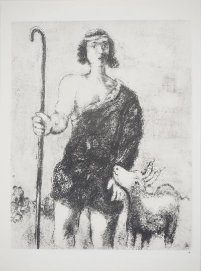 Marc CHAGALL : Monument du sépulcre de Rachel, Héliogravure originale signée 2