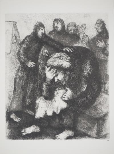 Marc CHAGALL : Joseph dépouillé par ses frères, Héliogravure originale signée 2