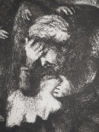 Marc CHAGALL : Jacob dévasté par la disparition de son fils, Héliogravure originale 2
