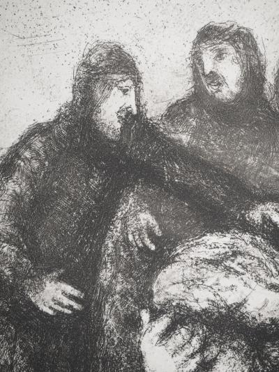 Marc CHAGALL : Joseph dépouillé par ses frères, Héliogravure originale signée 2
