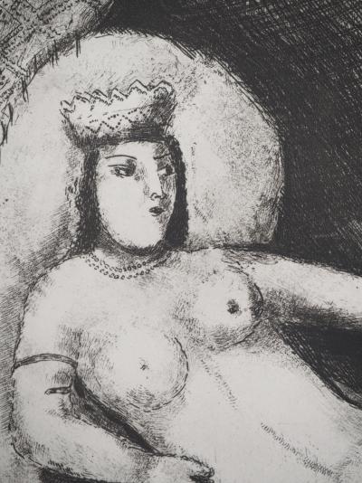 Marc CHAGALL : La femme qui essaya de séduire Joseph, Héliogravure originale 2