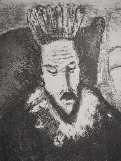 Marc CHAGALL : La femme qui essaya de séduire Joseph, Héliogravure originale 2