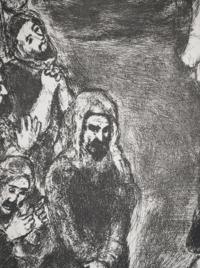 Marc CHAGALL : Joseph pardonne à ses frères, Héliogravure originale signée 2