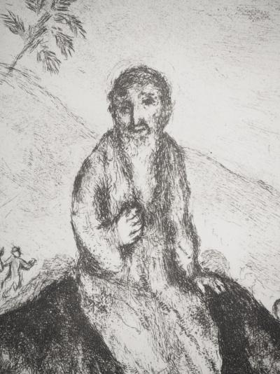 Marc CHAGALL : Jacob se rend en Egypte, Héliogravure originale signée 2