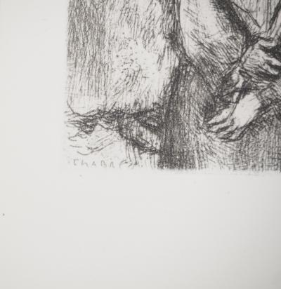 Marc CHAGALL : Jacob se rend en Egypte, Héliogravure originale signée 2