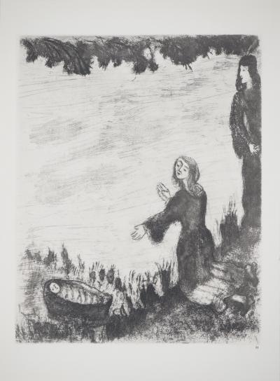 Marc CHAGALL : La bénédiction des fils de Joseph, Héliogravure originale signée 2