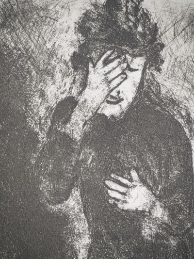 Marc CHAGALL : La bénédiction des fils de Joseph, Héliogravure originale signée 2