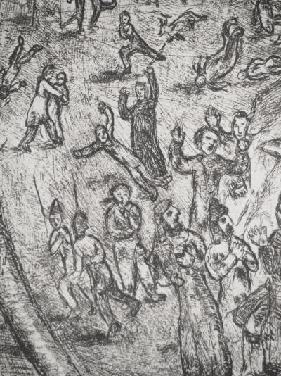 Marc CHAGALL : Moise réclamant la libération de son peuple, Héliogravure originale 2