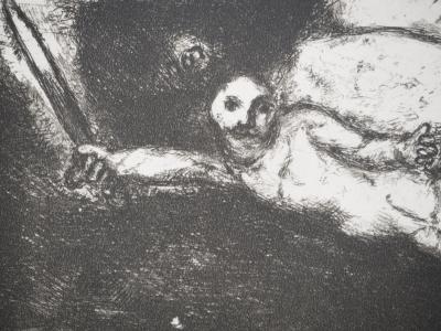 Marc CHAGALL : L'agneau de la Pâque, Héliogravure originale signée 2