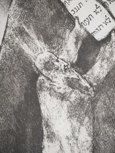 Marc CHAGALL : Moïse reçoit les tables de la Loi, Héliogravure originale 2