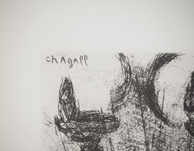 Marc CHAGALL : Moïse brise les Tables de la Loi, Héliogravure originale 2