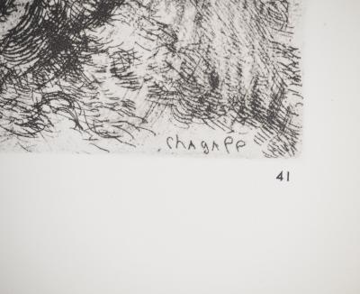 Marc CHAGALL : Mort de Moïse, Héliogravure originale signée 2