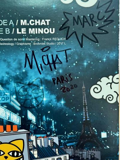 M.Chat - M.CHAT Feat Go Go PIGALLES, 2020 - Dessin au feutre signé 2