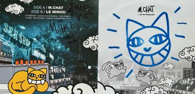 M.Chat - M.CHAT Feat Go Go PIGALLES, 2020 - Dessin au feutre signé 2