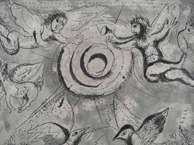 Marc CHAGALL : La Bible, Adam et Eve, Héliogravure 2