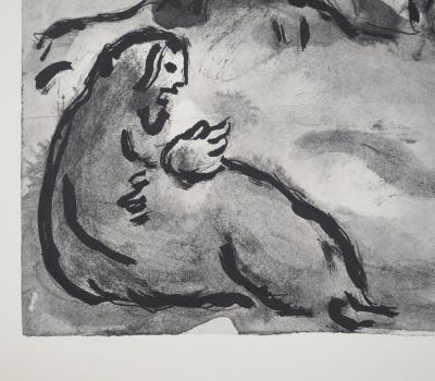 Marc CHAGALL : La Bible, Au pied de la colline, Héliogravure 2