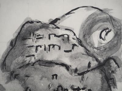 Marc CHAGALL : La Bible, Au pied de la colline, Héliogravure 2