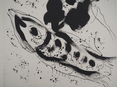 Marc CHAGALL : La Bible, Jonas et le poisson, Héliogravure 2