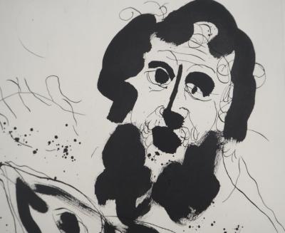 Marc CHAGALL : La Bible, Jonas et le poisson, Héliogravure 2