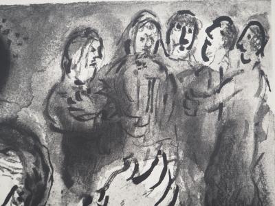 Marc CHAGALL : La Bible, La jeune fille dans le champs, Héliogravure 2
