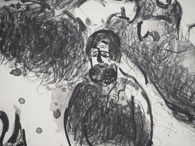Marc CHAGALL : La Bible, Le cavalier et l'ange, Héliogravure 2